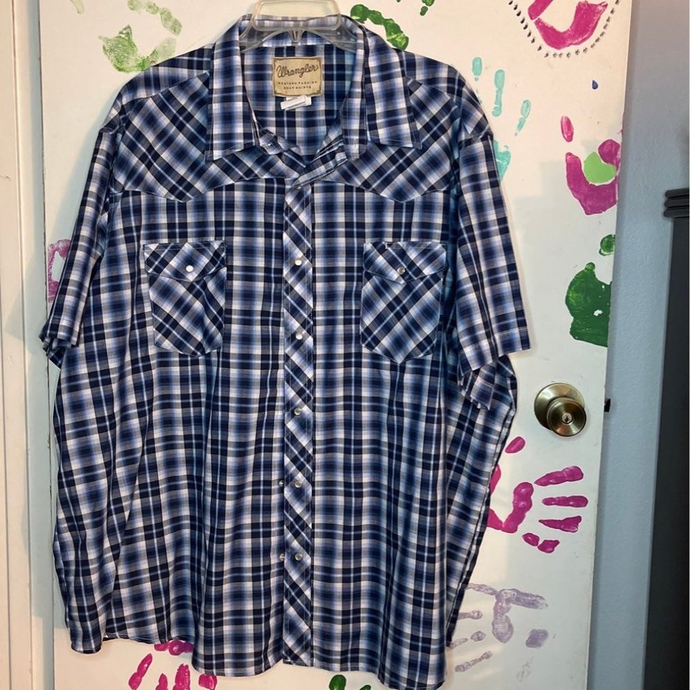 Wrangler snap button shirt